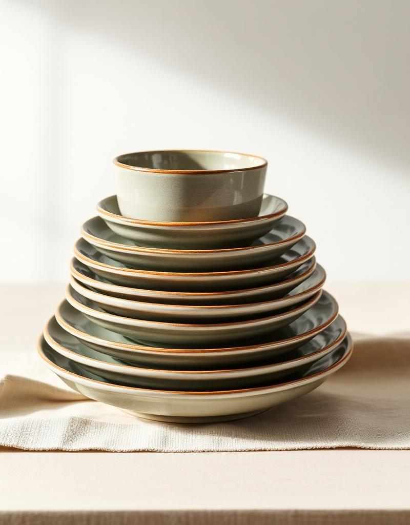 Saro Stoneware Set / 12 pc